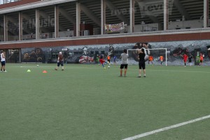 Training mit dem FC Lampedusa IV