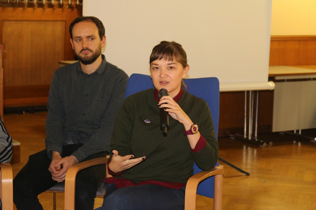 Oksana Dmytriak berichtet über die Lage der Binnenflüchtlinge